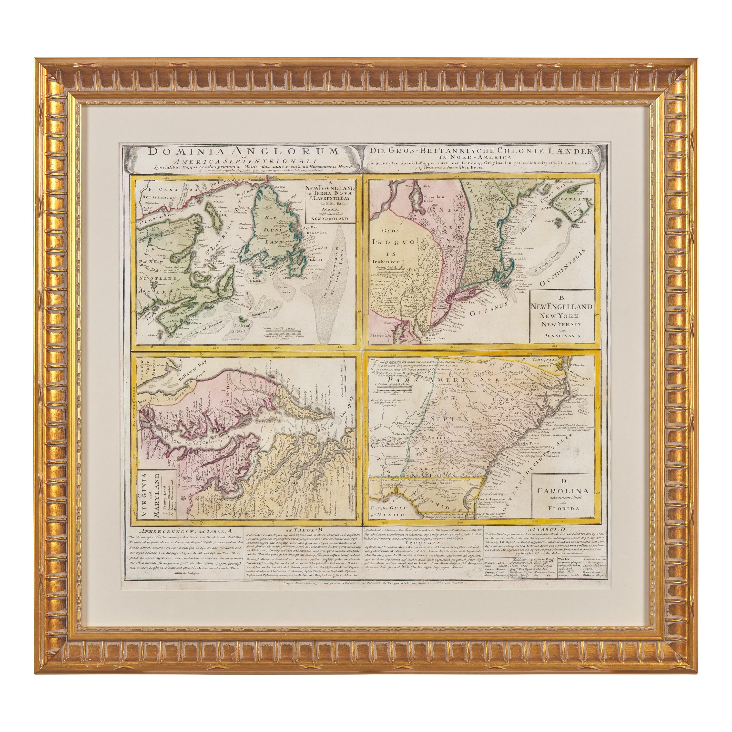 [Maps & Atlases] Dominia Anglorum in American Septentrionali