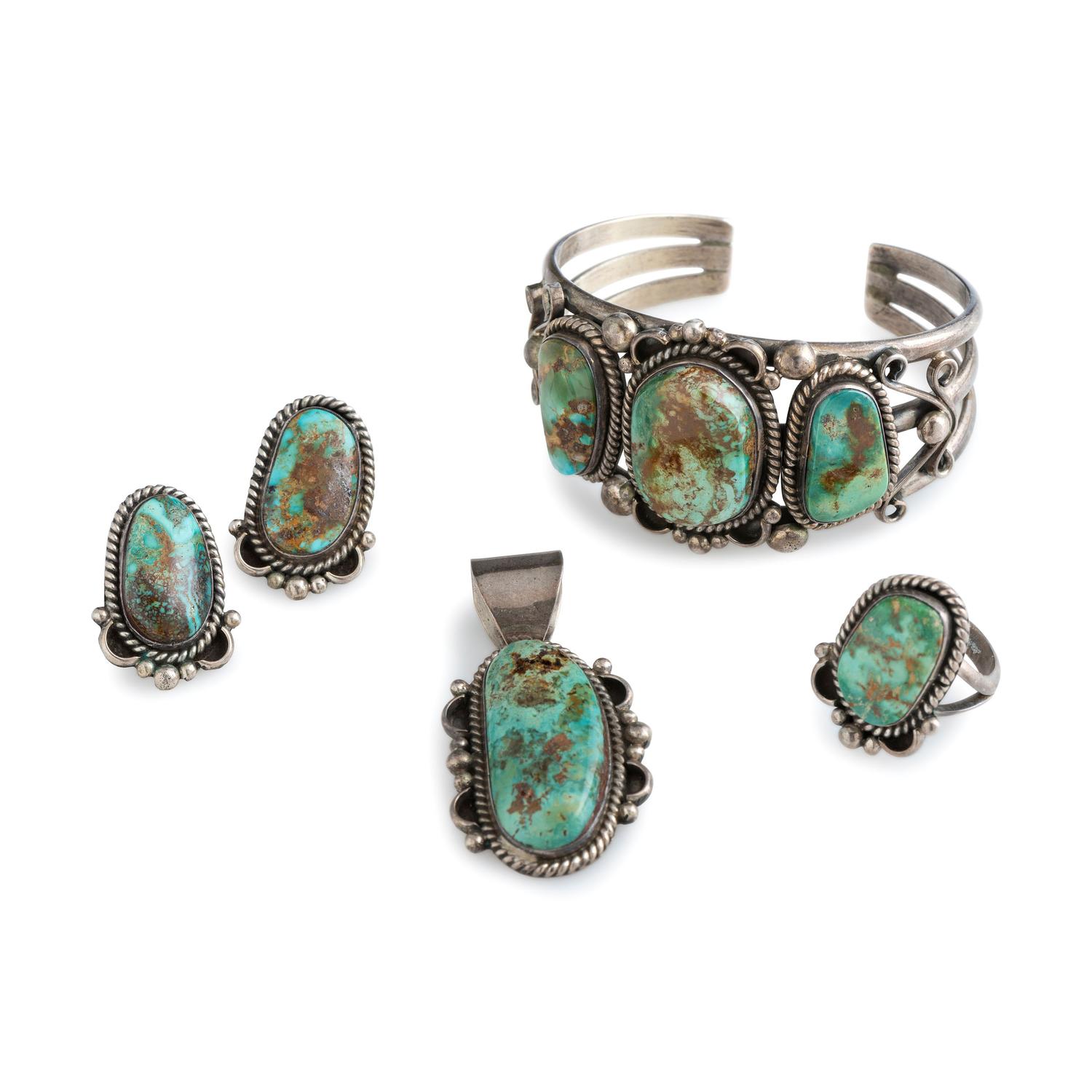 Silver and Turquoise Matching Suite