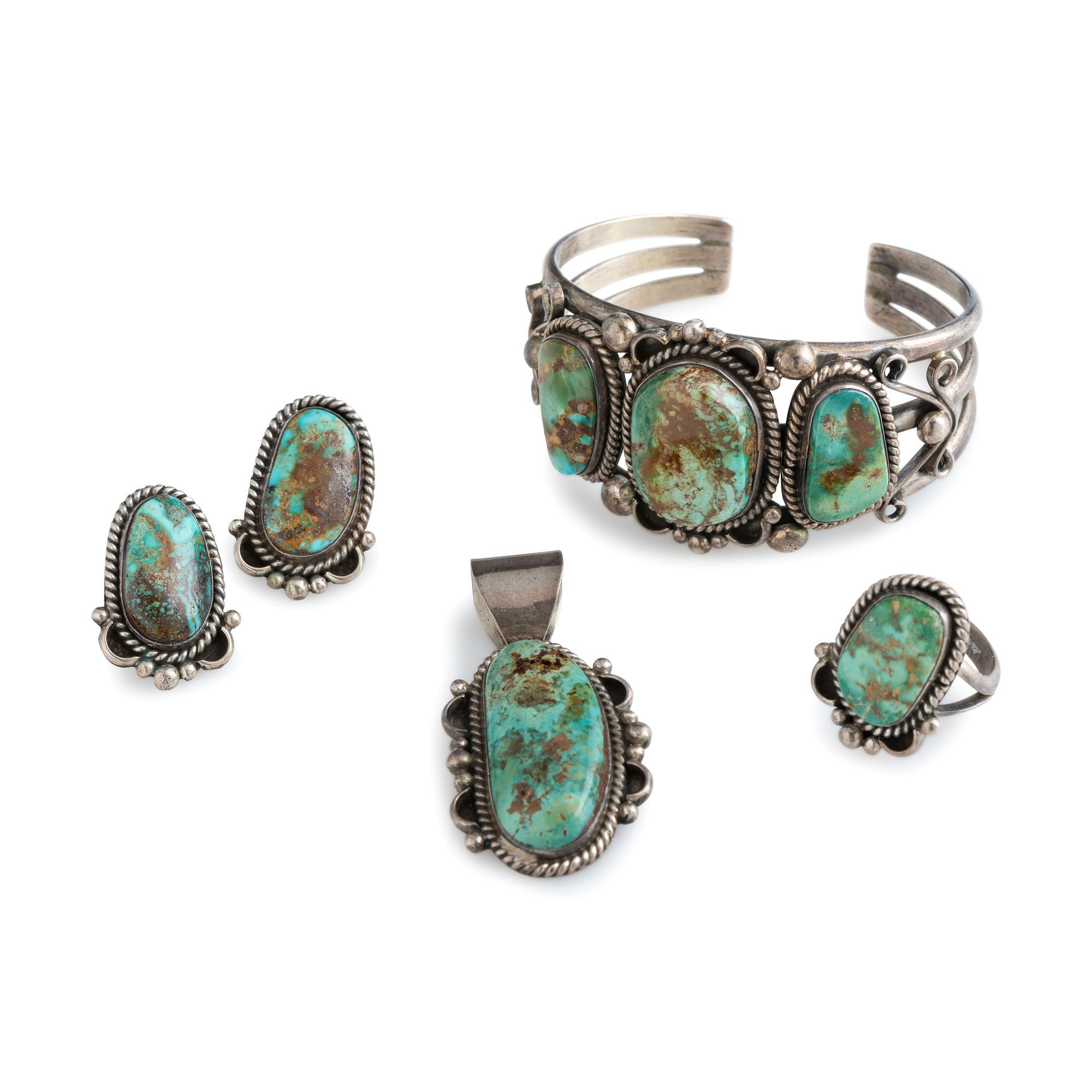 Silver and Turquoise Matching Suite