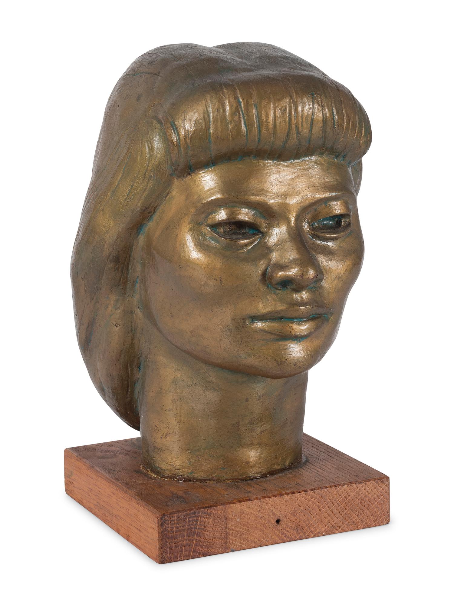 Three Folk Art Sculpted Heads