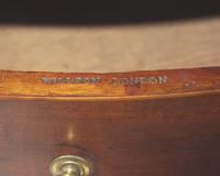 A Regency inlaid mahogany library center table, stamped "Willson London," circa 1820