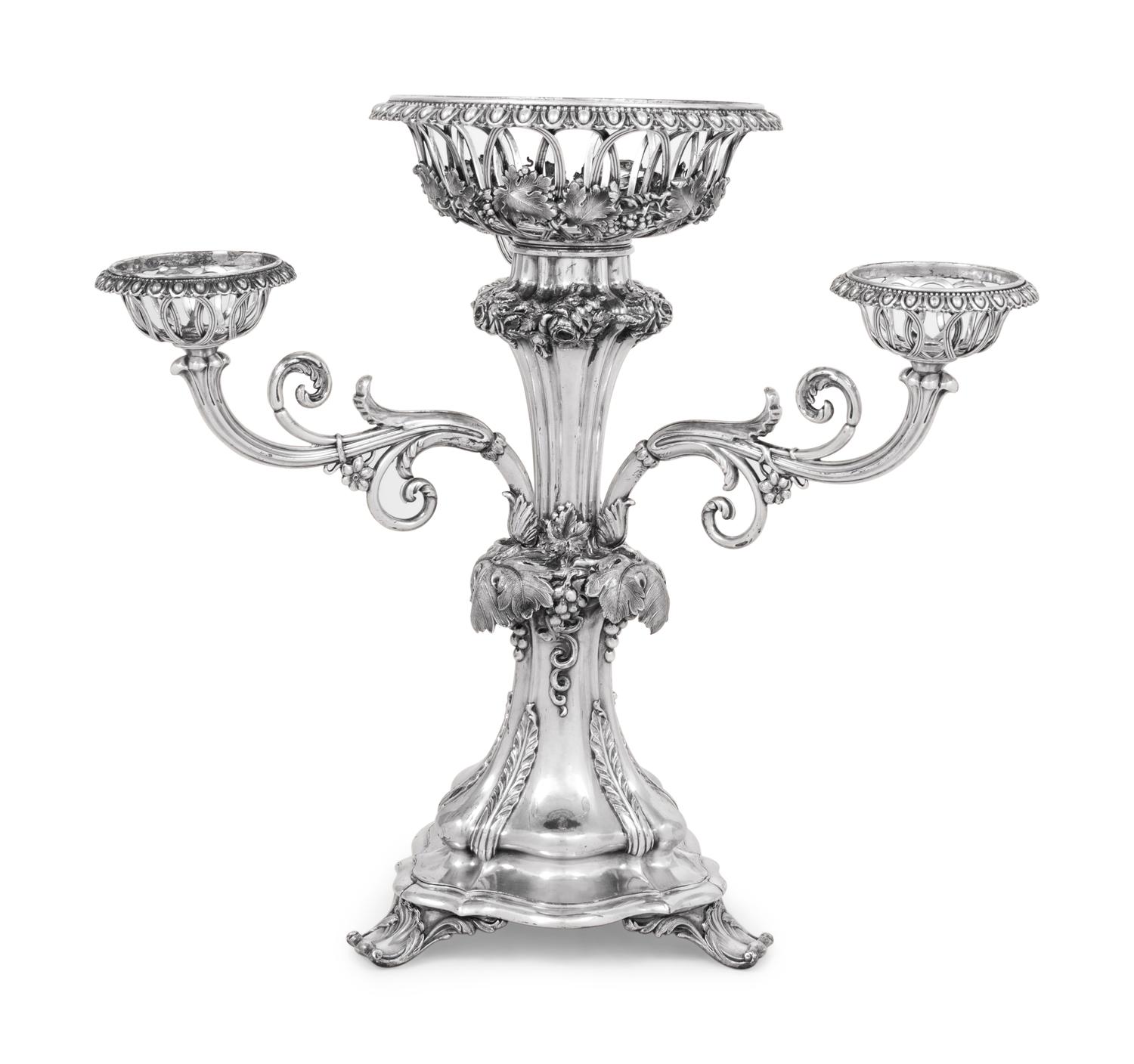 An English Silver-Plate Épergne
