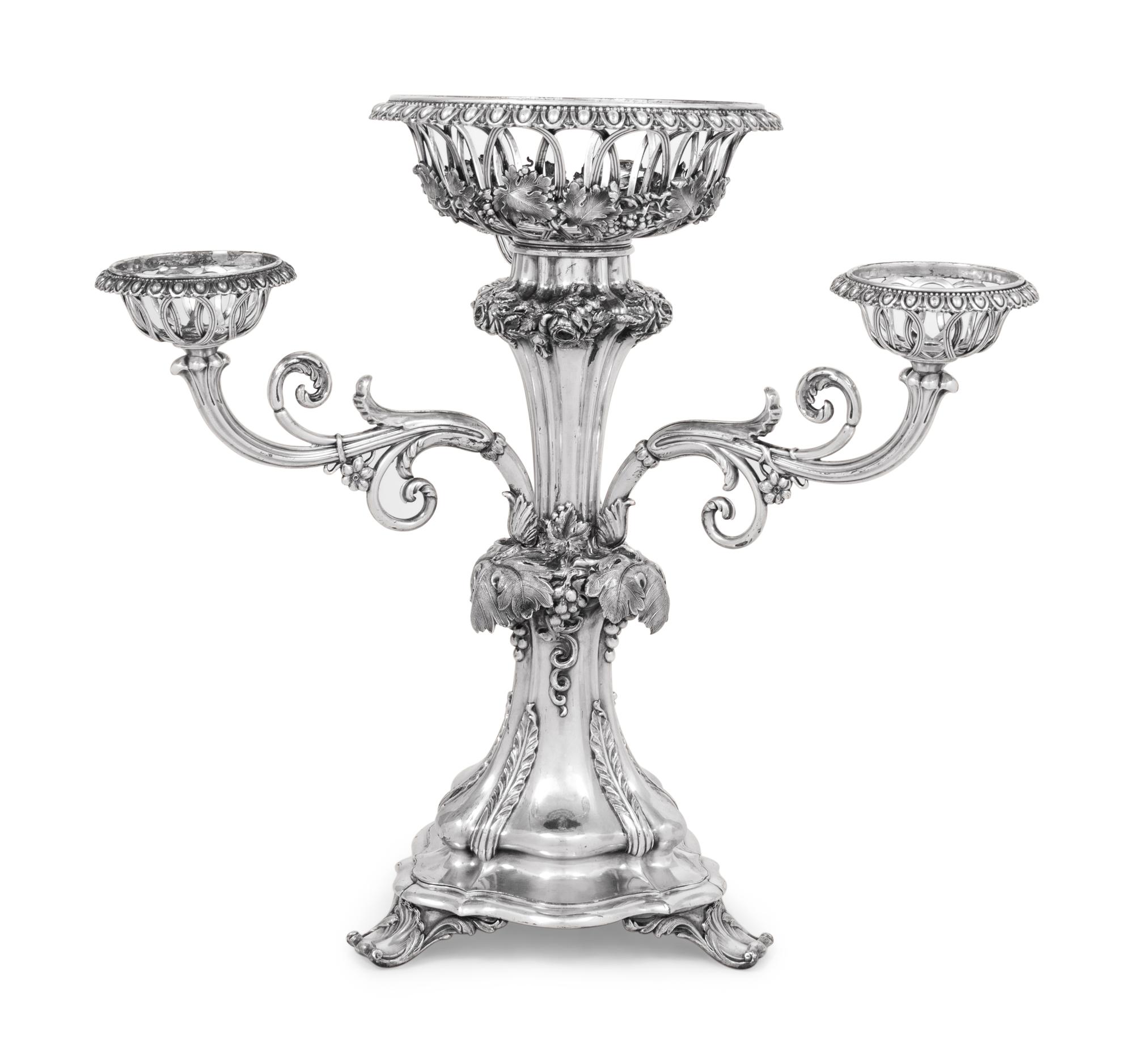 An English Silver-Plate Épergne