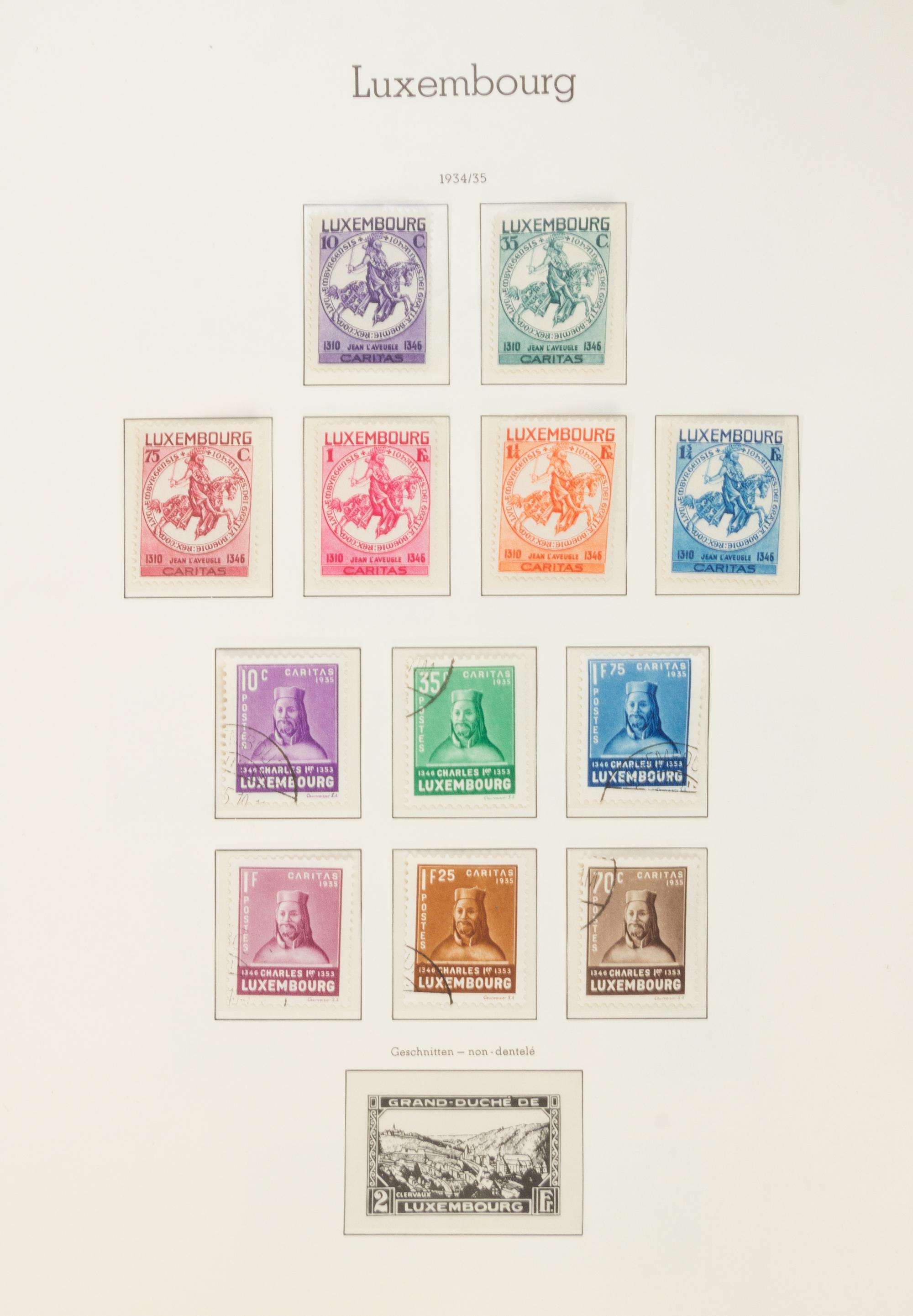 A Collection of Luxembourg Postage Stamps — LIGHTHOUSE STAMP ALBUM-No. 317SF1921-1967