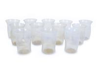 Twelve Iridescent and Parcel Gilt Venetian-Murano Hand Blown Glass Tumblers — EARLY 19TH CENTURY
