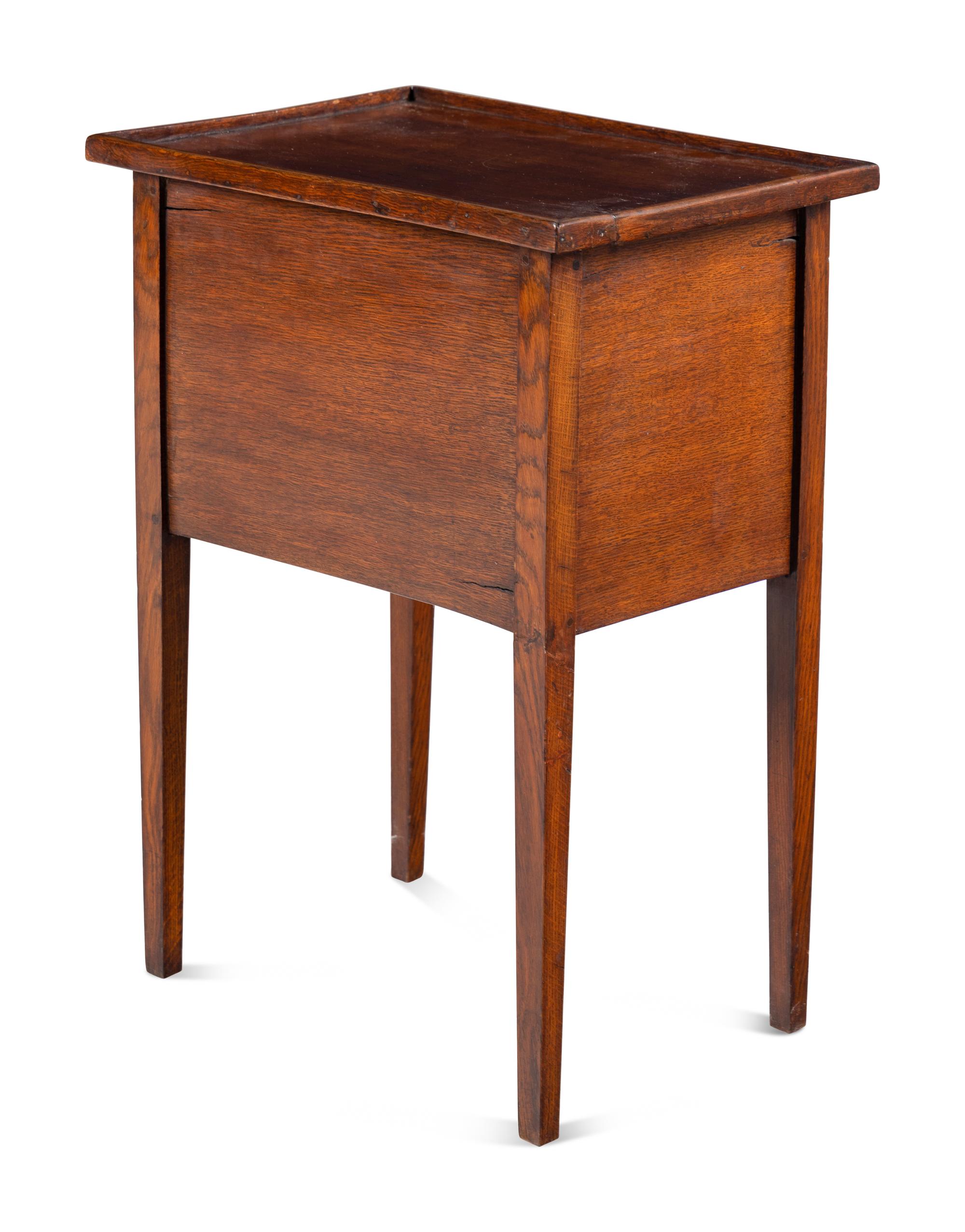 A French Tambour Door Side Table