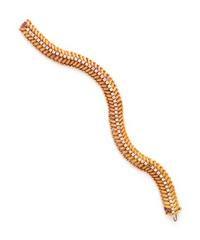 YELLOW GOLD AND DIAMOND BRACELET