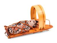 Pottery Doll in Cradle