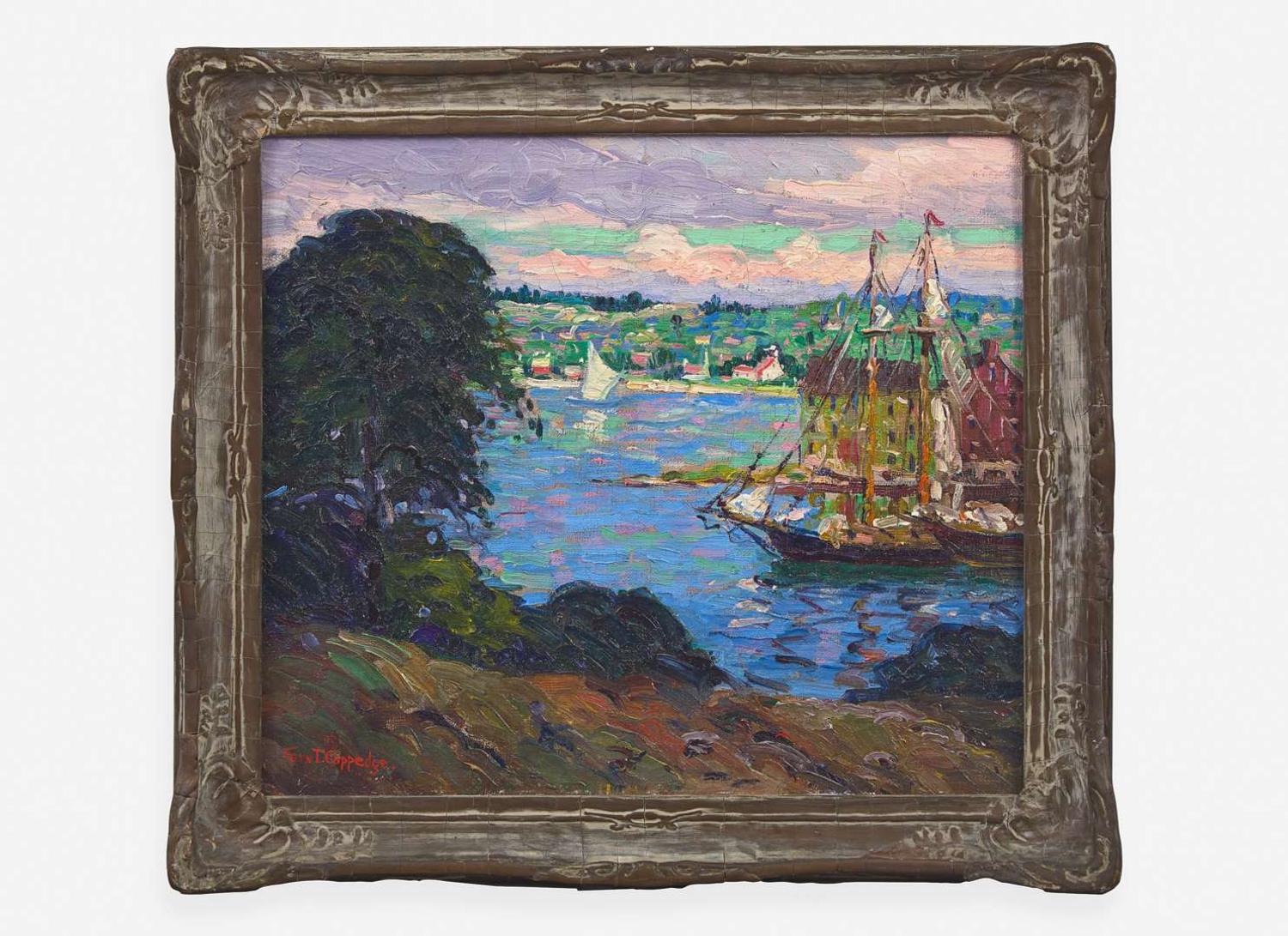 Fern Isabel Coppedge (American, 1883-1951) - Clearing Off Gloucester Harbor