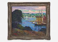 Fern Isabel Coppedge (American, 1883-1951) - Clearing Off Gloucester Harbor