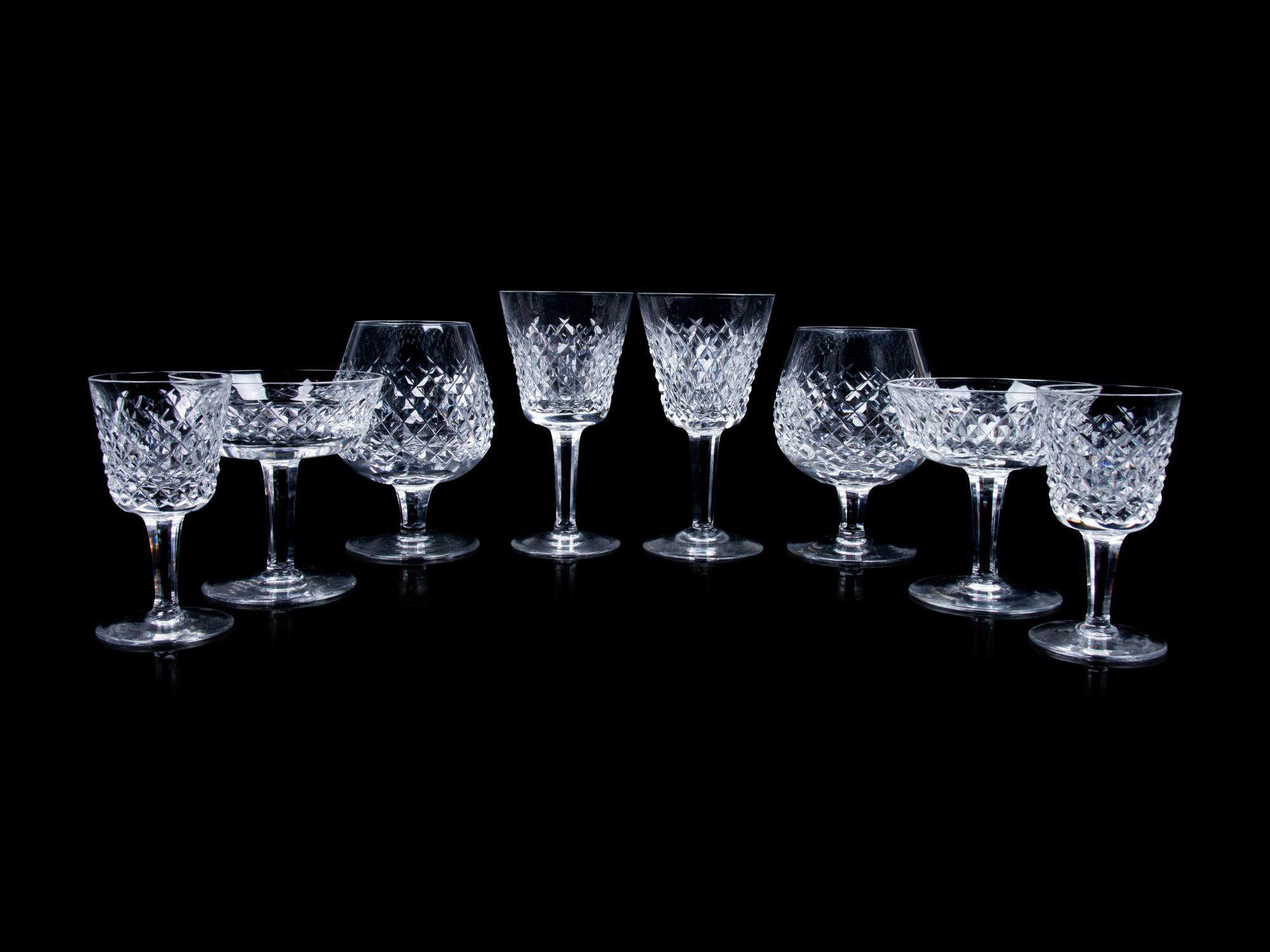 A Waterford Cut Glass Stemware Service