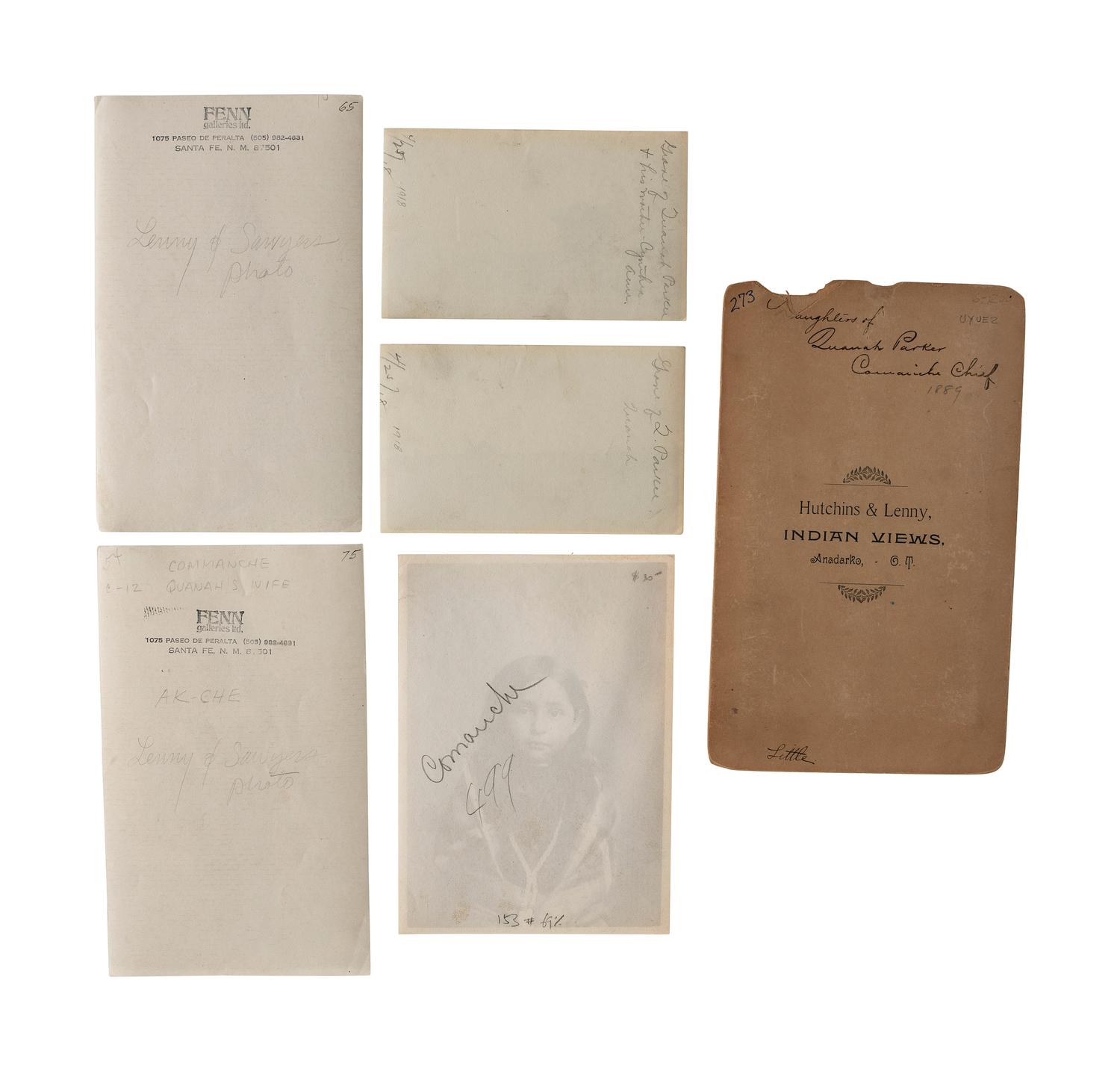 An Exceptional Collection of Quanah Parker (1845-1911) Photographs