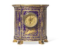 A Wedgwood Porcelain Architectural Mantel Clock