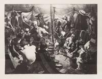 Robert Riggs, (American, 1896-1970), Clown Alley, c. 1934