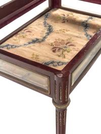 A Louis XVI Style Mahogany Vitrine Table