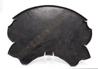 A Japanese Shaped Metal Tray Length 23 1/2 inches. — 20TH CENTURY