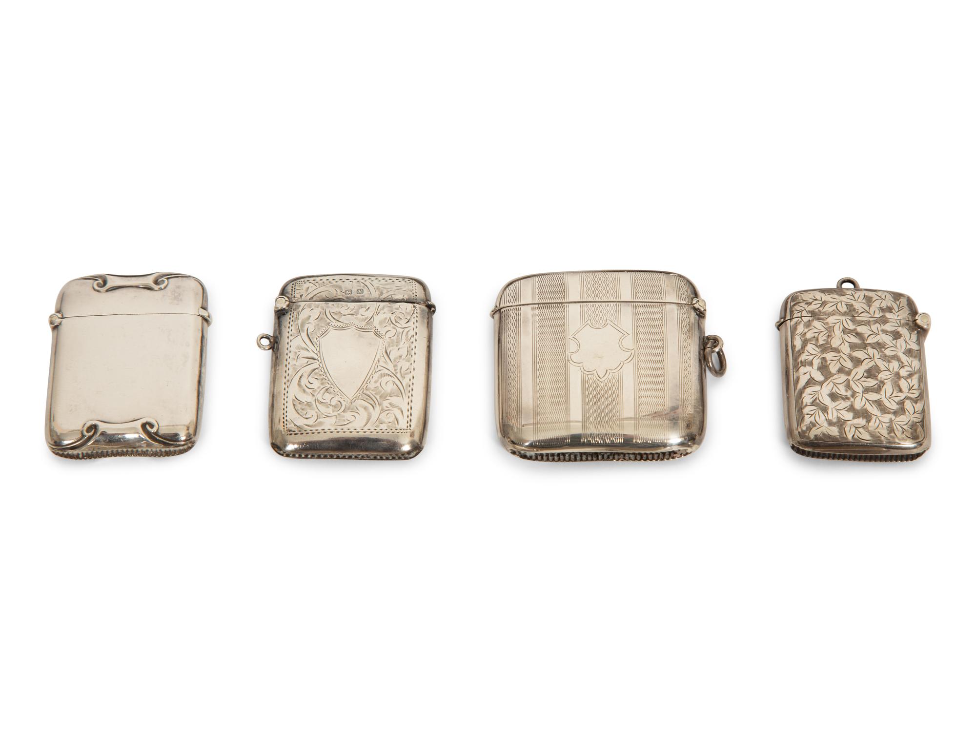 A Collection of Silver Vesta Cases