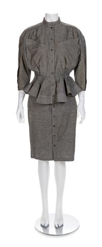 Thierry Mugler Blouse and Skirt, 1980-1990s Size label: 38
