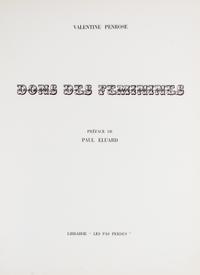 (PICASSO, PABLO) PENROSE, VALENTINE. Dons Des Feminines. Paris, 1951. Limited edition