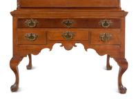 A Queen Anne Walnut Flat-Top High Chest