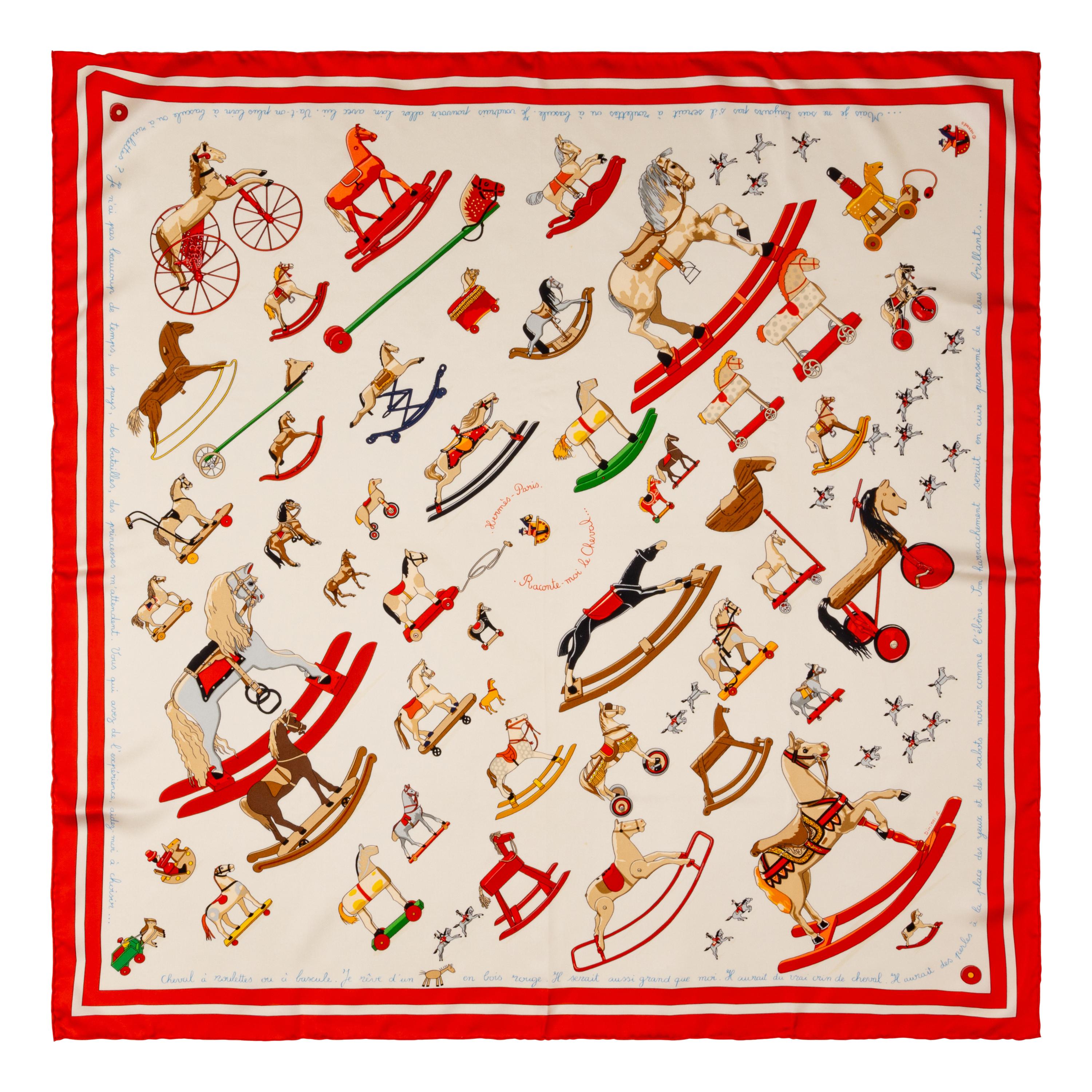 A Group of Three Hermès Silk Scarves