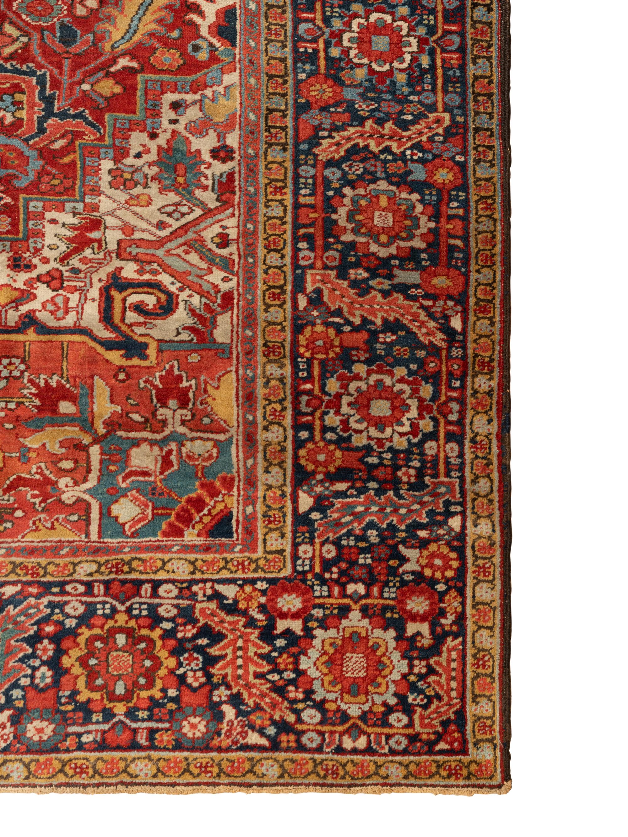 A Heriz Wool Rug
