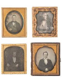 [EARLY PHOTOGRAPHY]. 33 sixth plate daguerreotypes of men, incl. example by HALE.