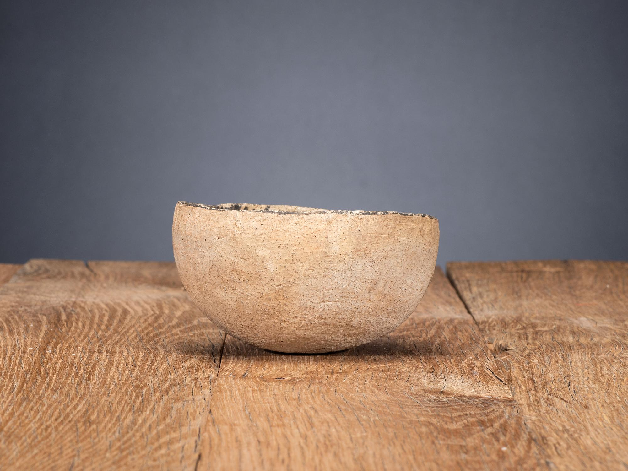 Ancestral Pueblo Black-on-White Bowl and Ladle