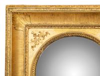 A French Gilt Gesso and Giltwood Framed Convex Mirror