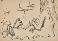 Nude with Cat