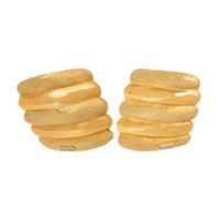 YELLOW GOLD EARCLIPS