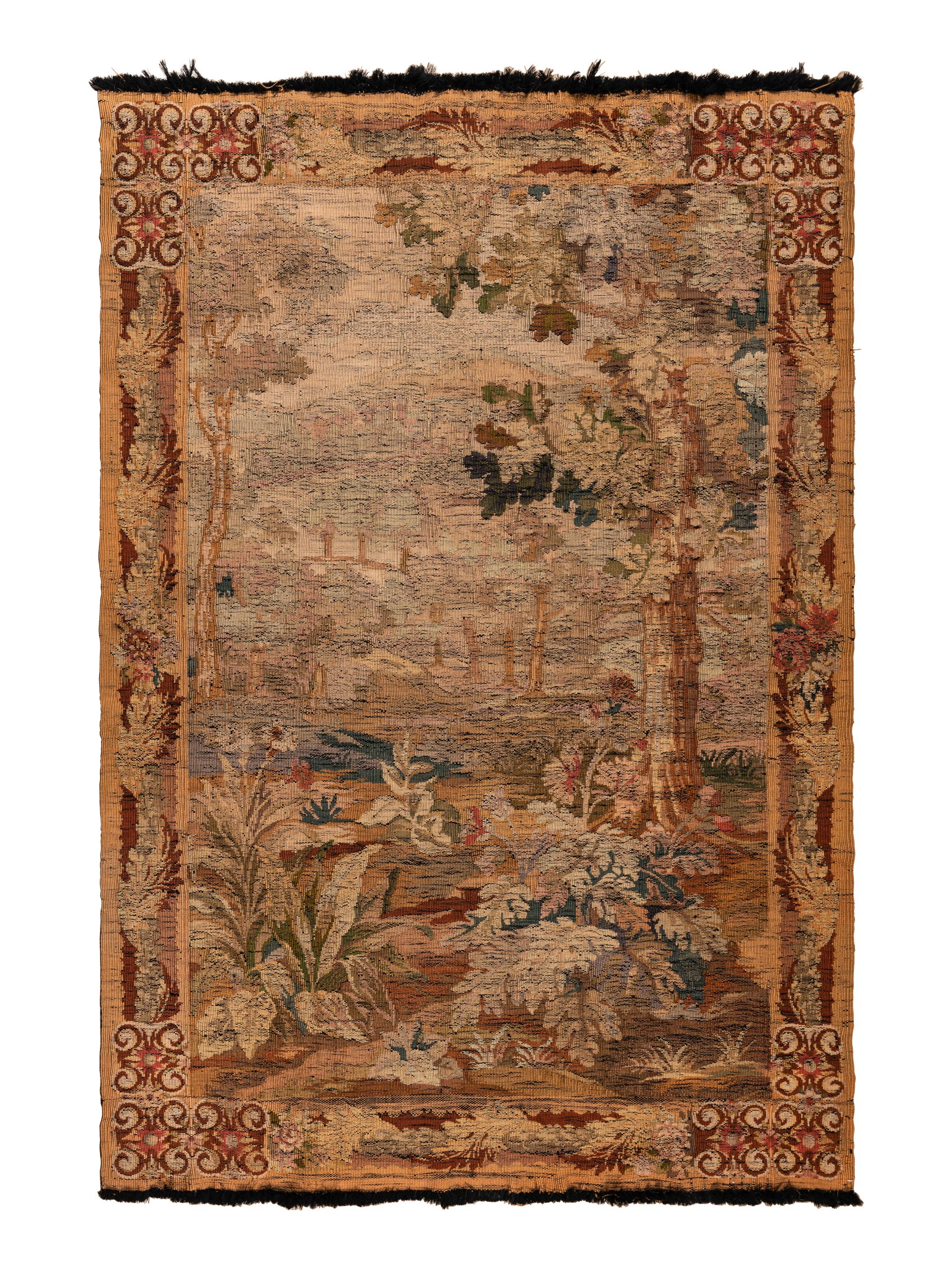A Continental Wool Tapestry