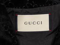 GUCCI, MONOGRAM VELVET CAPELET