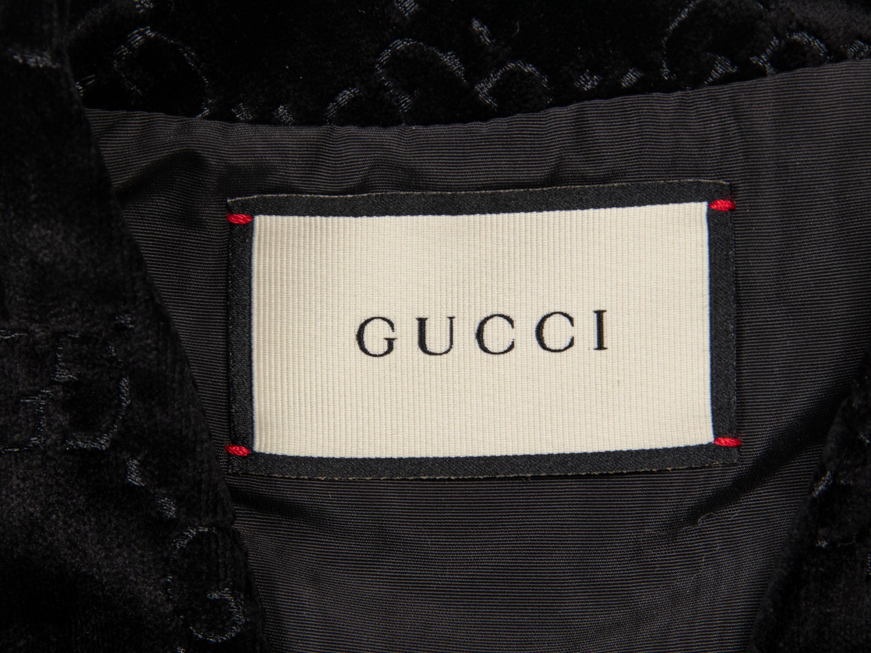 GUCCI, MONOGRAM VELVET CAPELET