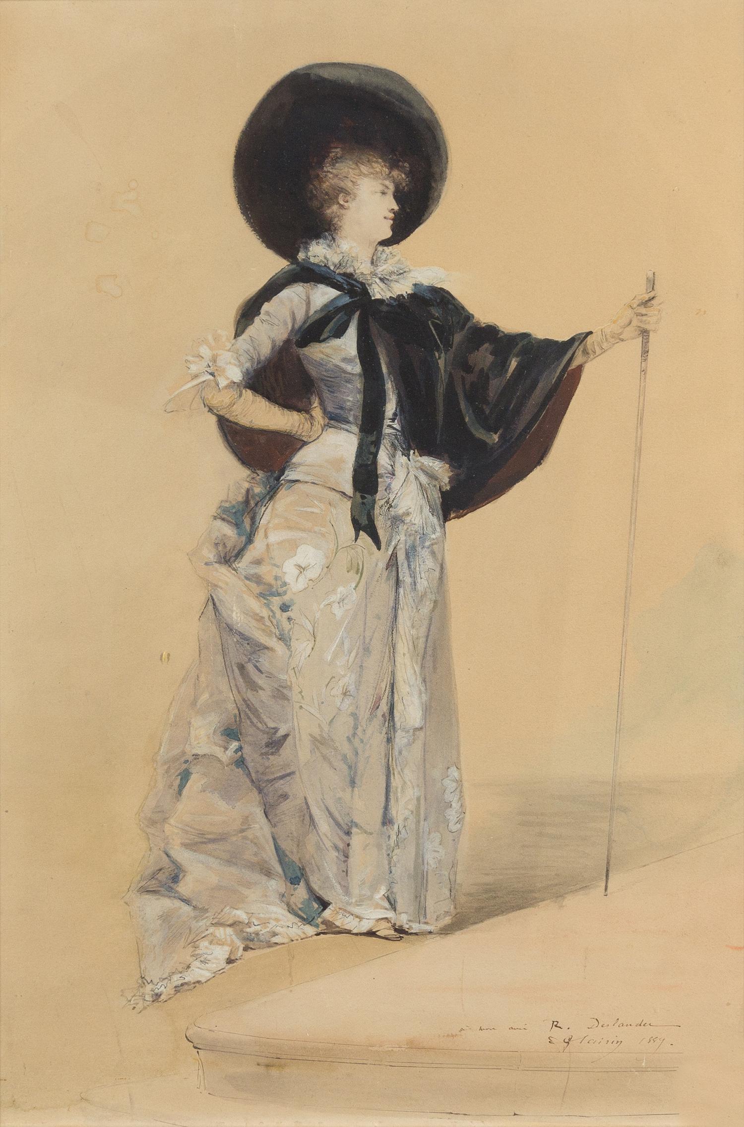 Georges Jules Victor Clairin, (French, 1843-1919), Standing Woman, 1889