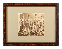 [MILITARIA]. 2 albumen photographs of New York and Michigan Militias.