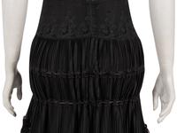 Elie Saab Strapless Evening Dress with Pintucks, Lace, and Ruffles, 2010s