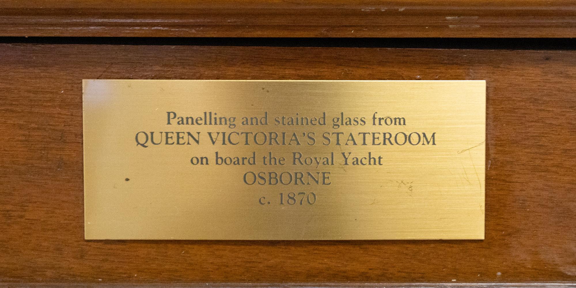 A Group of Architectural Elements Deaccessioned From Queen Victoria's Royal Yacht HMS Osborne, Later Installed Aboard The Feadship Superyacht Highlander