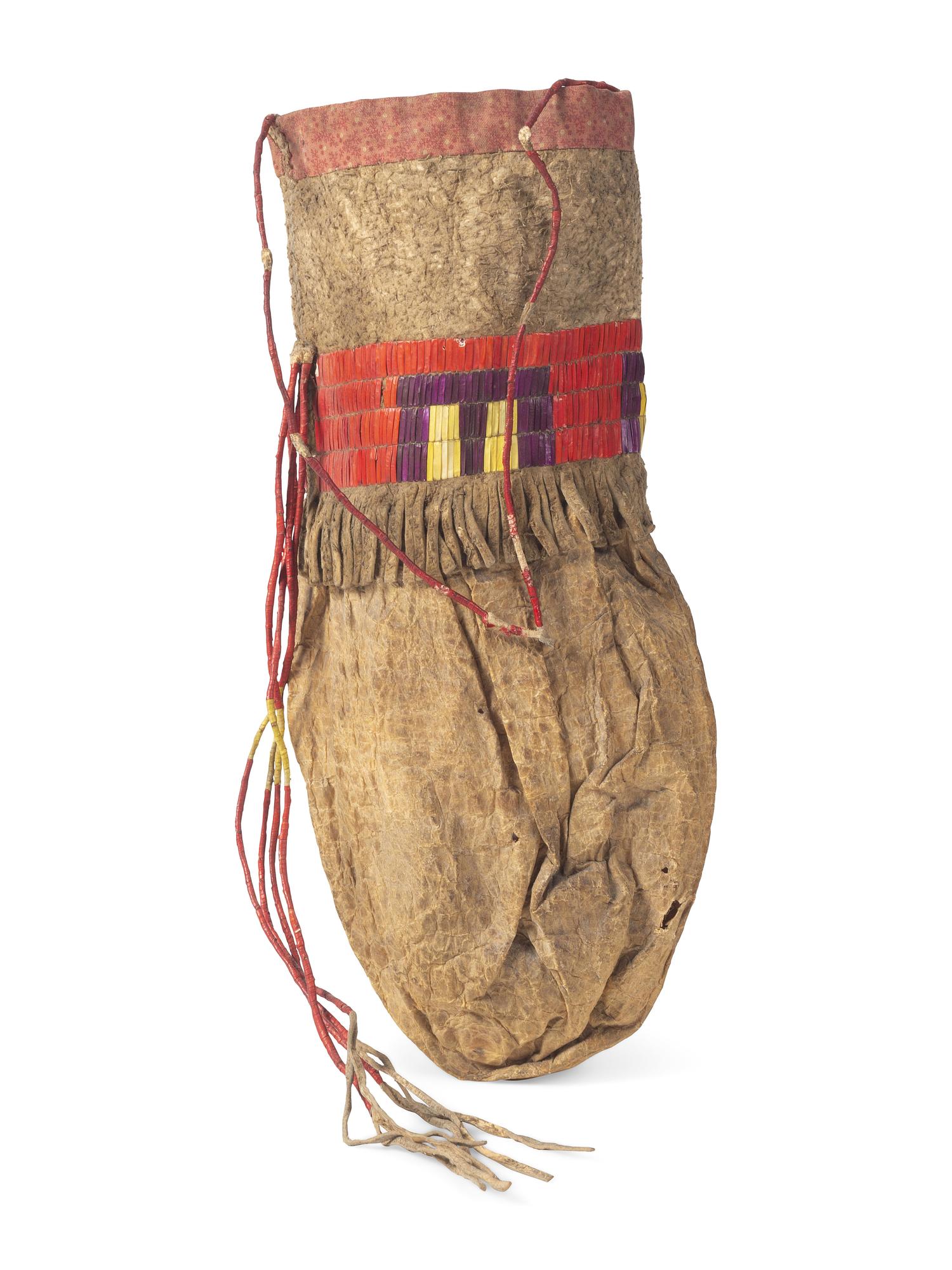 Sioux Quilled Hide Bladder Bag