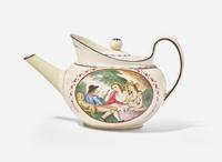 A Wedgwood Pearlware Parapet Teapot, UK, circa 1790-5
