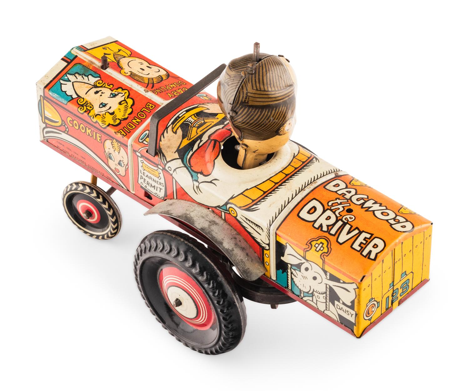 A Marx Tin Lithograph Dagwood the Driver Toy