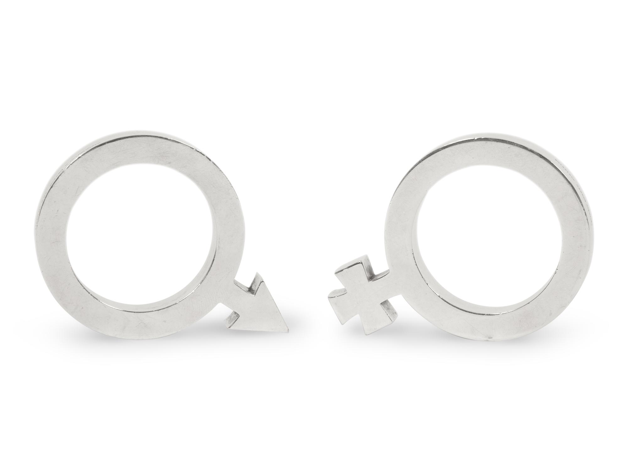 A Pair of Tiffany and Co. Silver Paperweights