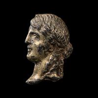 A Greek Gilt-Silver Apollo Appliqué