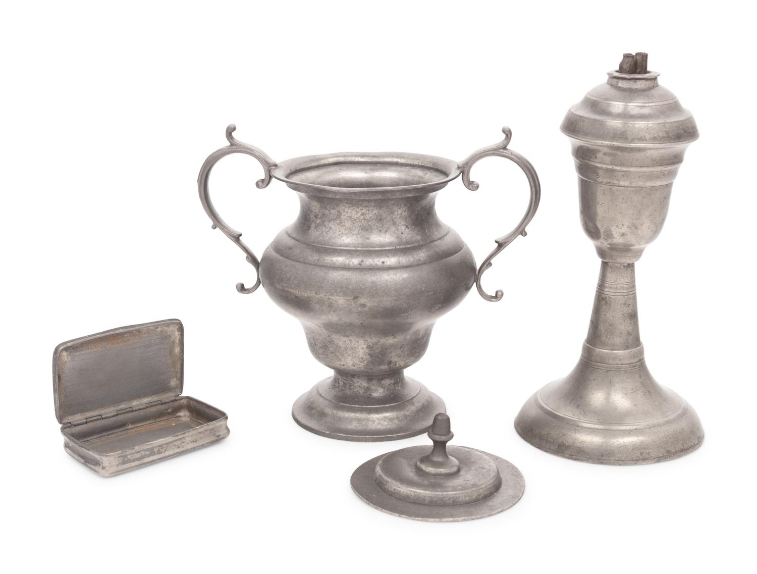 A Collection of American Pewter Table Articles