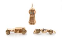 COLLECTION OF VINTAGE CAR MOTIF JEWELRY