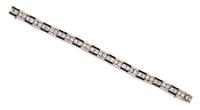 An Art Deco Platinum, Diamond and Onyx Bracelet, 12.23 dwts.