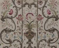 A Continental Embroidered Panel Height 20 x width 24 inches.