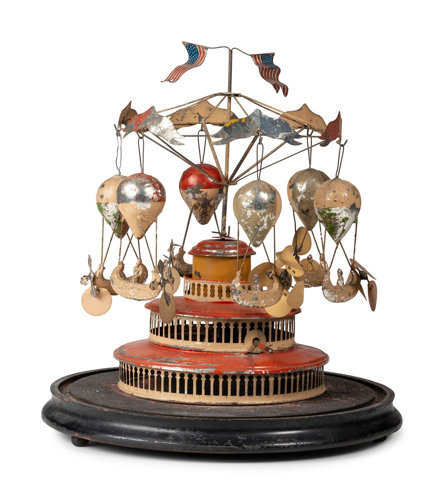 A Tin Airship Carousel Wind-Up Toy