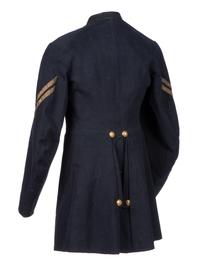 [CIVIL WAR]. Enlisted frock coat identified to Private Charles A. Fisk, 11th Massachusetts Infantry, WIA at Gettysburg.