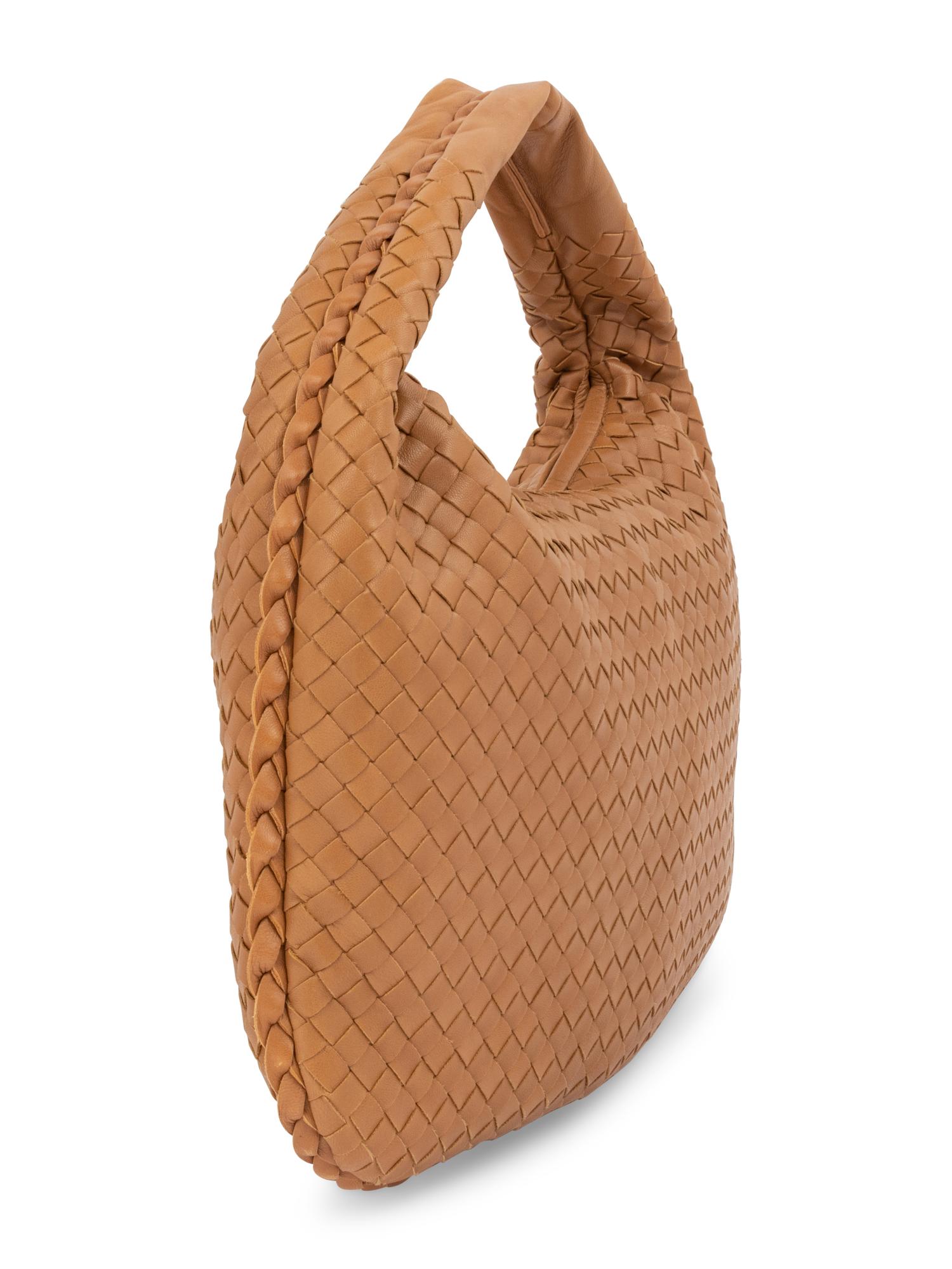 Bottega Veneta Tan Intrecciato Leather Hobo